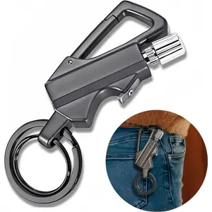 (Fuel not included) 1 pack Multi-function keychain with bottle opener, can hold multiple keys and be used for multiple purposes, outdoor survival for men, durable and suitable for travel and daily use