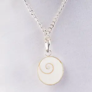 Gomati Chakra Fossil Pendant -Divine Protection- Prosperity Charm Energy Bracelet Crystal Evil Eye Bracelet Natural Clear Citrine Quartz Wands Unisex Gemstone