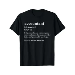 Definition of an Accountant: A Humorous T-Shirt for Accounting Majors And Cpas, Perfect for Everyday Wear with a Crew Neck And Drop Shoulder Design, Plus Size