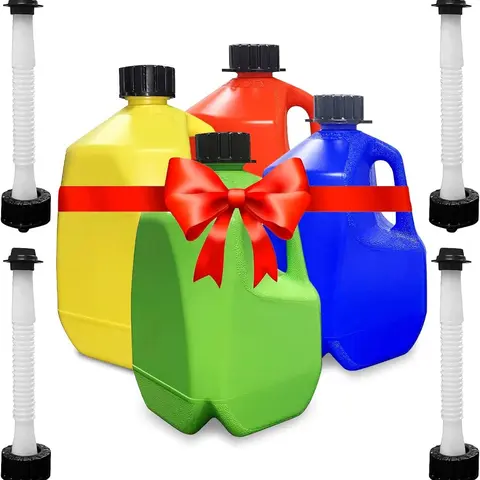 1-Gallon BPA-Free Gas & Utility Jug with Flexible Nozzle – No-Spill Pouring