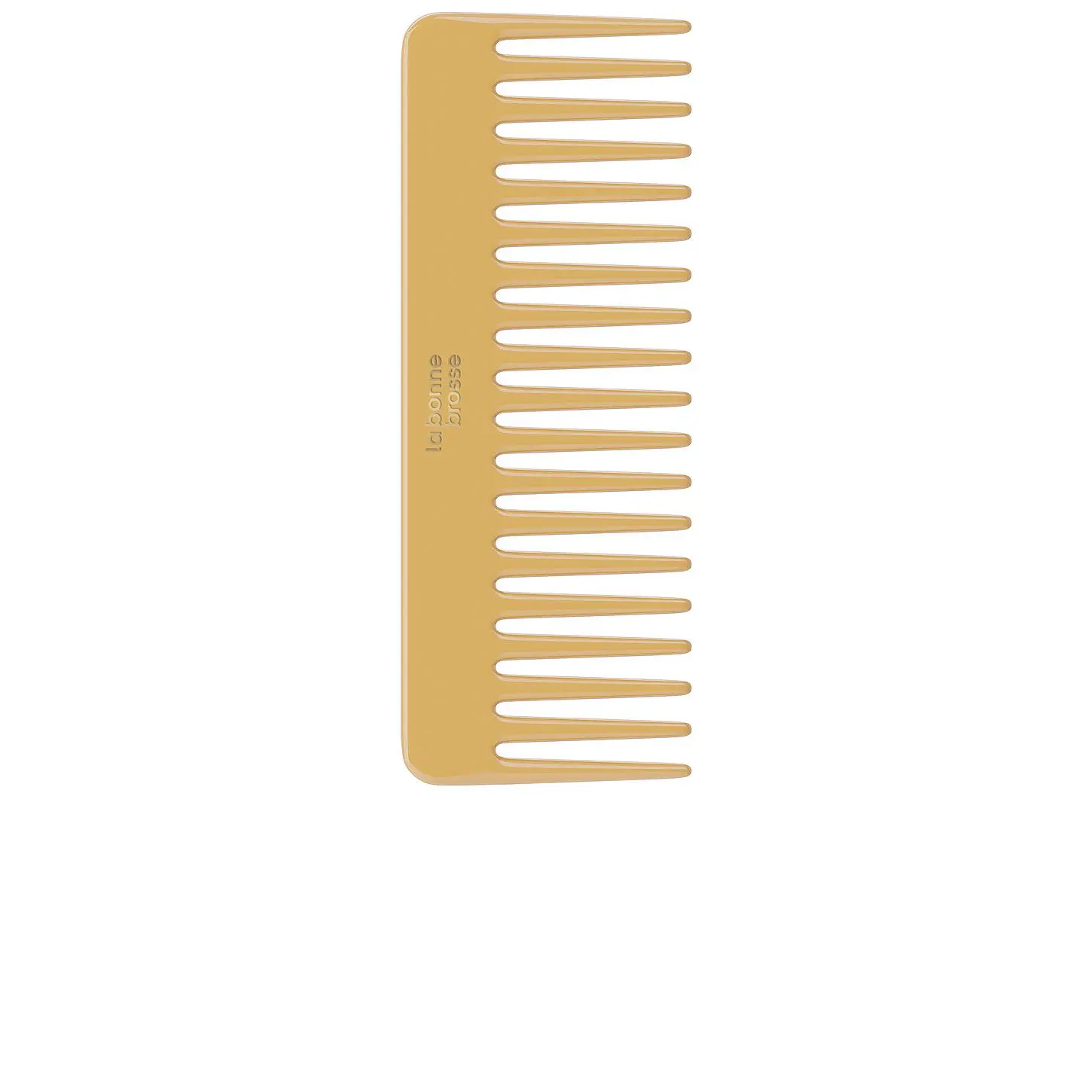 La Bonne Brosse Large Wide-Teeth Comb, Saffron Yellow, Suitable for All Hair Types