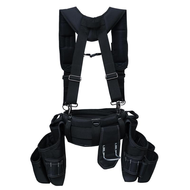 MELOTOUGH Tool Belt with Suspenders Tool Bag Supenders Framers Comb Apron Tool Belt Construction Tool Pouch Builder Heavy Duty Carpenter Suspension Rig for Electrician,  Heavy Duty tool  belts tool pouch Heavy Duty hammer holder  suspender