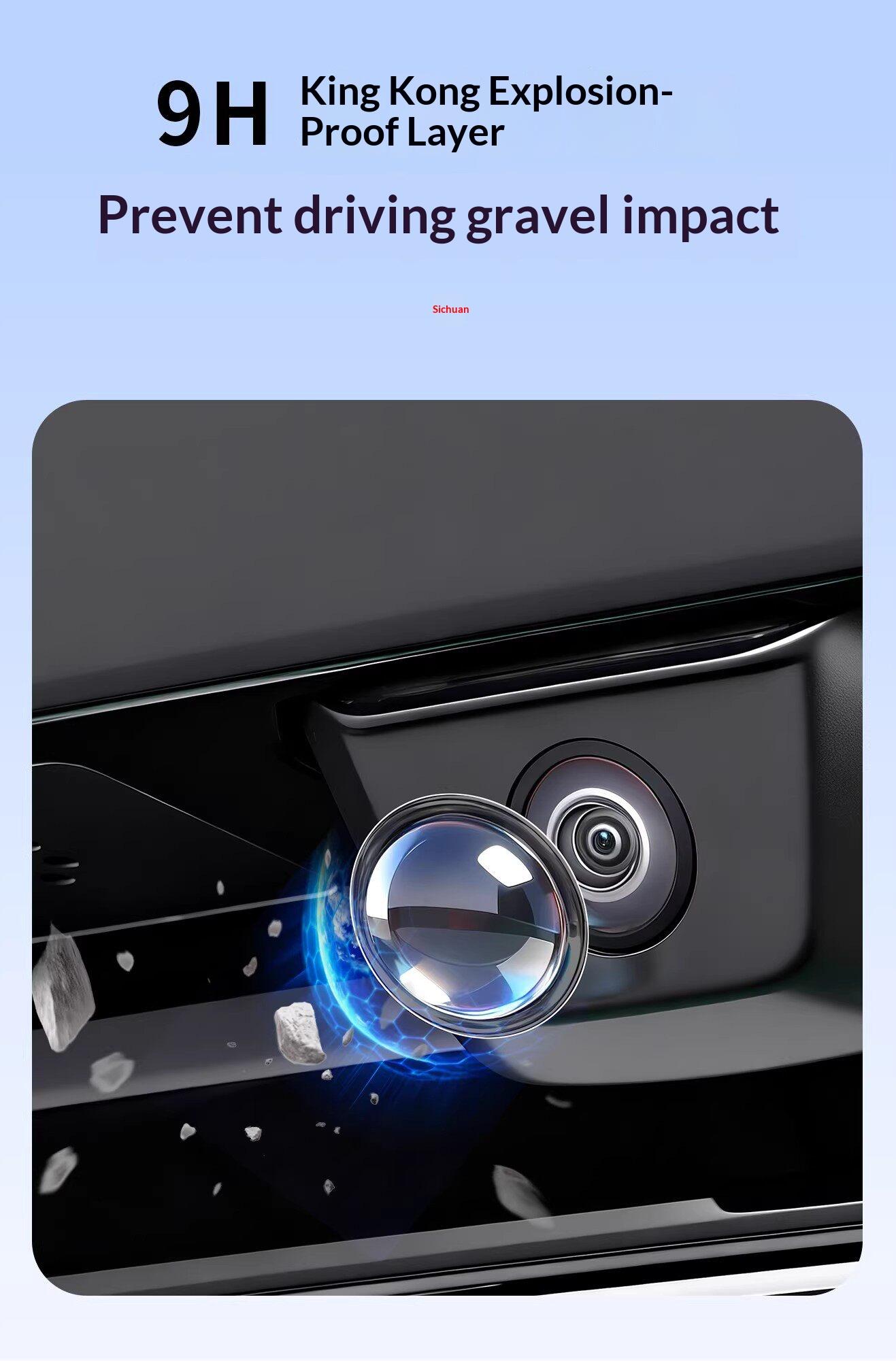 4pcs Car Camera Protective Cover Lens Cap Front-Specific for Rear 360 Parking View Weatherproof Dust & Stone Protection