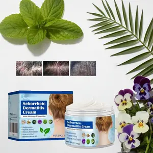 Folliculitis Treatment Cream – Natural Herbal Formula with Honeysuckle, Dandelion, Sophora & Phellodendron for Scalp, Face & Body Care, Soothing & Repairing 50g, Seborrheic Dermatitis Cream