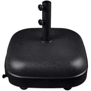 Best Choice Products 123lb Capacity Fillable Mobile Umbrella Base for Patio, Deck, 4 Wheels - Dome Square