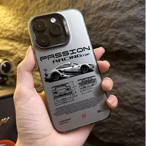 Racing Car Design Phone Case, Anti-Drop Slip-Resistant, Fashion Trendy, Suitable for iPhone 17 Pro Max/16/15/14/13/12/11 Series