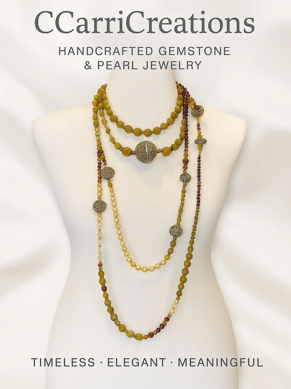 1003-Lustrous Moroccan Burgundy Necklace 3 Piece Set with Lustrous Freshwater Pearls Sparkling Crystal Beads & Antique Gold-Toned Metal