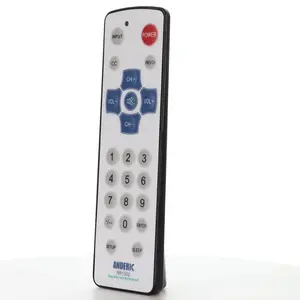 Anderic RR1002 Hospitality Universal TV Remote Control with EzWipe Surface and Water Resistant