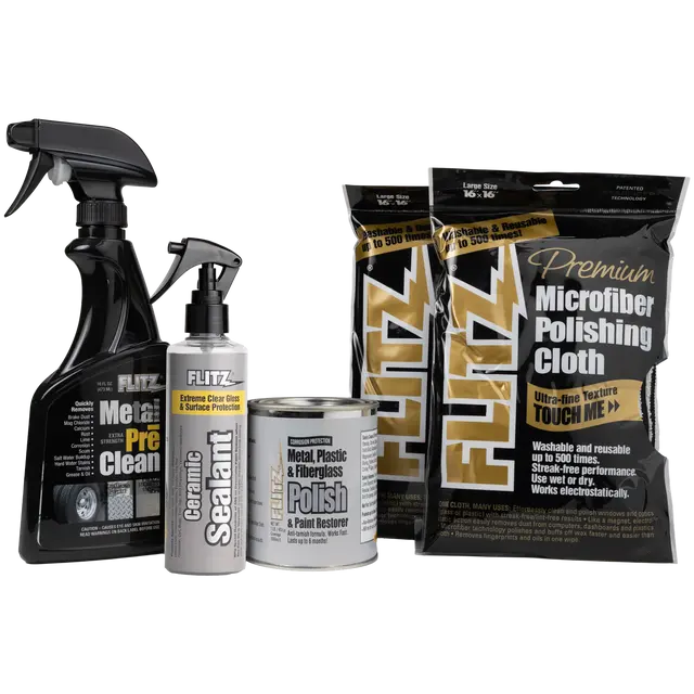 Flitz C.P.P. Starter Kit (CLEAN > POLISH > PROTECT) All-in-One