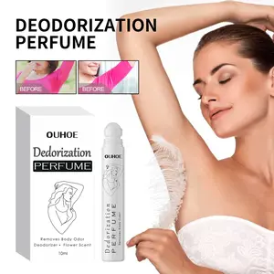 OUHOE Deodorant Roll-On Perfume, Relives Underarm Body Odor Refreshing Anti-Perspirant Natural Fragrance Portable Perfume