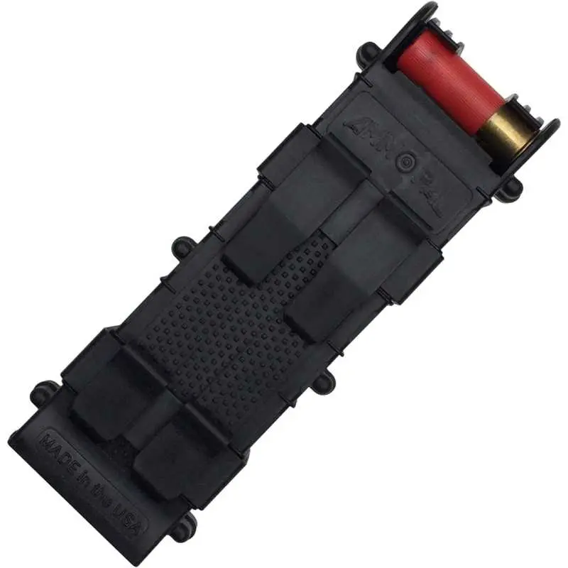 MOLLE Strap 8-Round 12GA Airsoft Shotgun Shell Holder, Tactical Ammo Pouch with Removable Base, Heavy-Duty ABS Carrier for Vest/Belt Mount Gear Organization