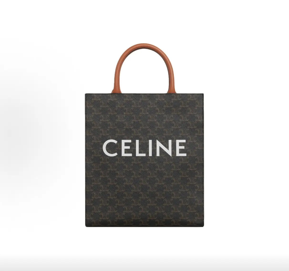 Pre-owned Celine Triomphe Canvas Cabas Tote, Small Size 2600890