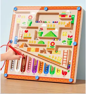 Montessori Magnetic Color & Number Maze Board