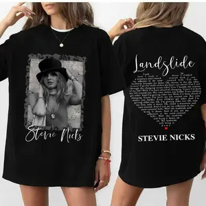 Vintage Stevie Nicks 2 Side Unisex Tshirt Hollywood, Don't Be A Lady Be A Legend Shirt, Retro 90s Stevie Nick Tour Shirt, Gift for Men for Woman