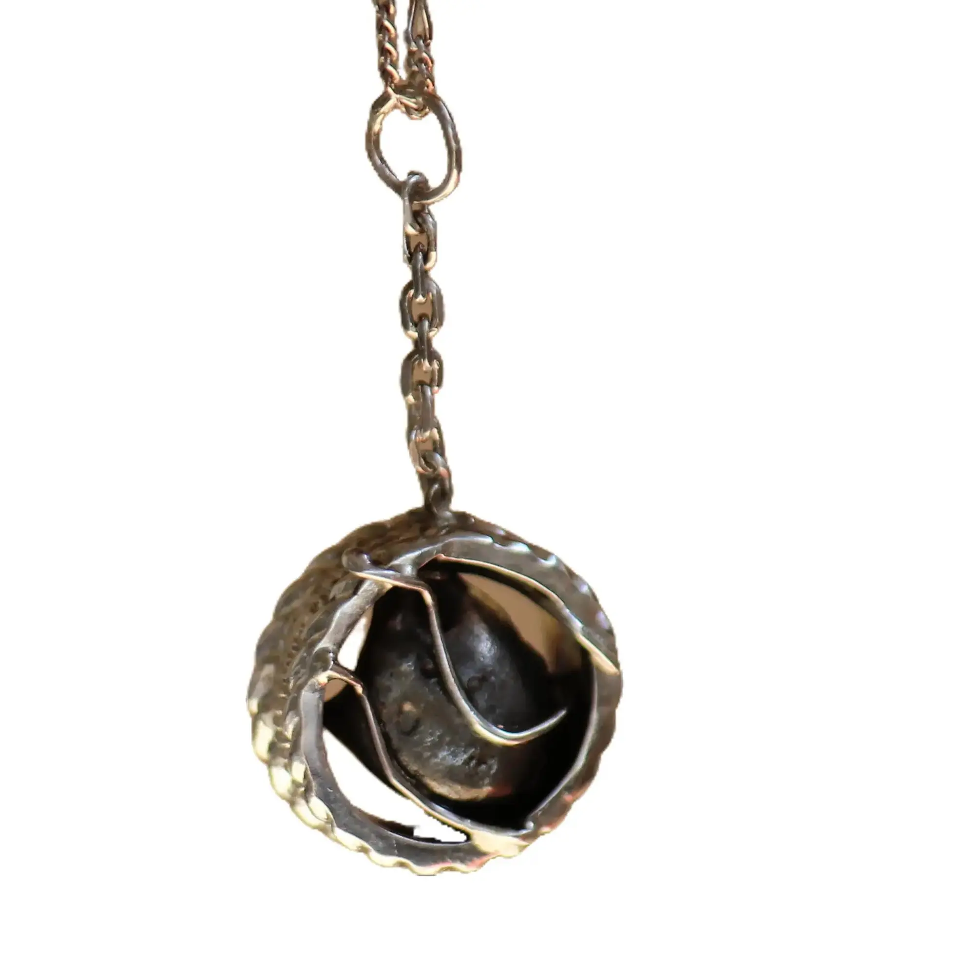 Meteorite Sterling Silver Pendant Necklace Space Stone Cosmic Energy  Healing