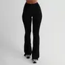 Women's High-Waisted Fitted Flare Leggings - Workout, Yoga Active Wear Bottoms