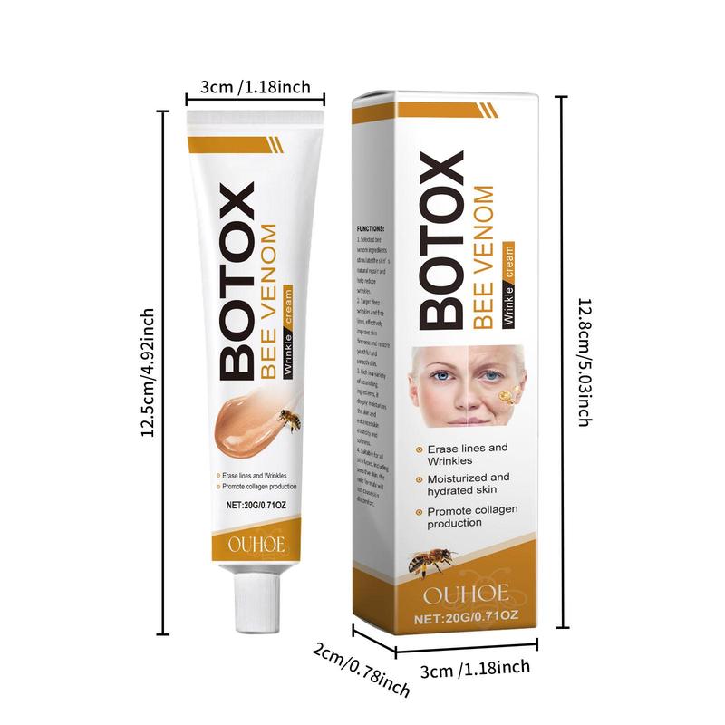 2-Pack Botox Bee Venom Anti-Aging Cream (0.71 Oz) – Targets Wrinkle Removal, Boosts Firming & Lifting, Delivers Moisturizing & Recovery, Ideal for All Skin Types