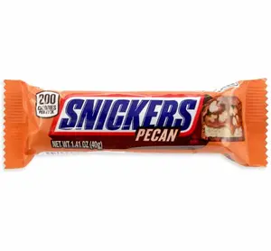Snickers Pecan Candy Bars: 24-Piece Box