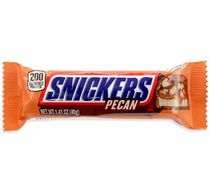 Snickers Pecan Candy Bars: 24-Piece Box Snickers Pecan Candy Bars: 24-Piece Box