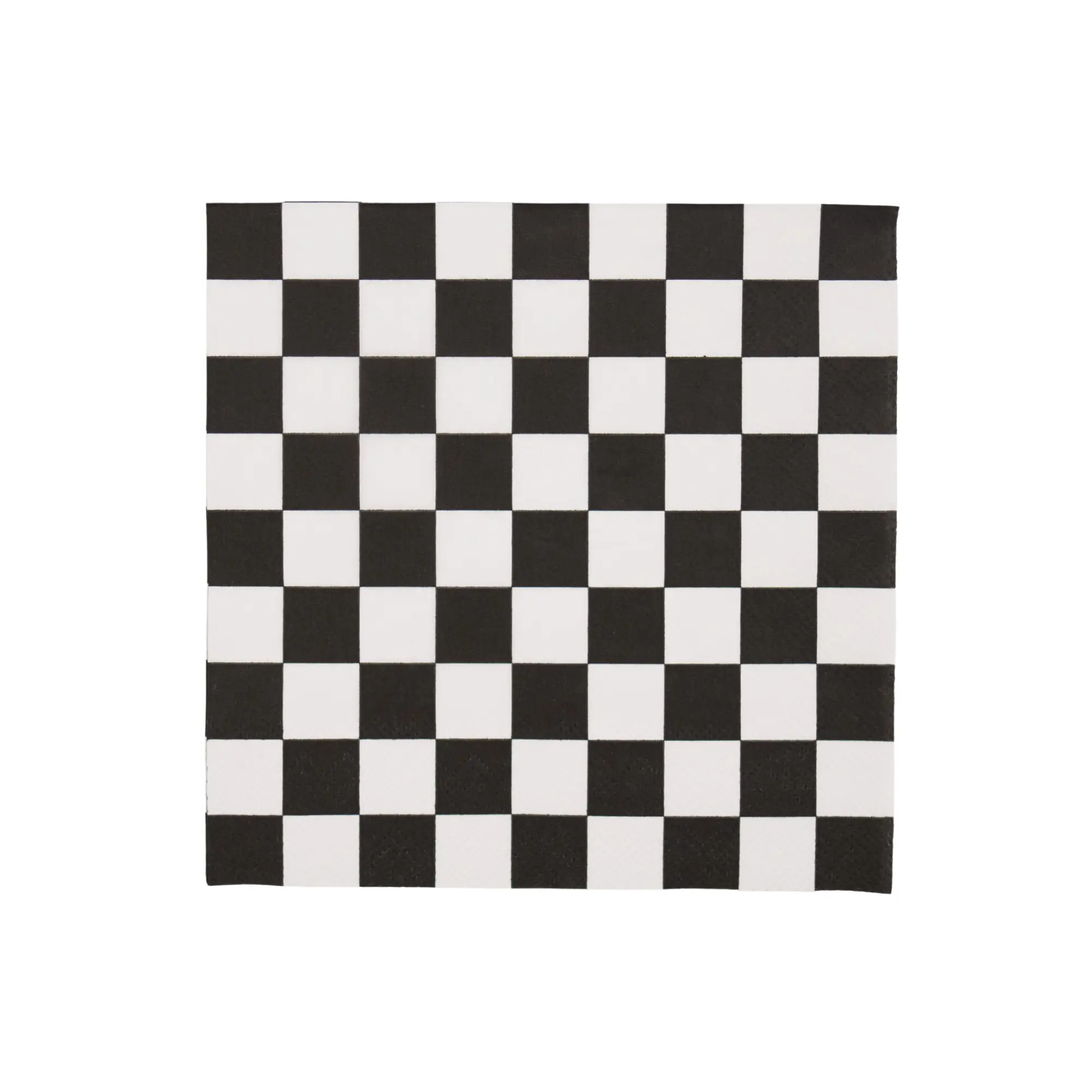 BLACK & WHITE SIGNATURE CHECKER LARGE NAPKINS
