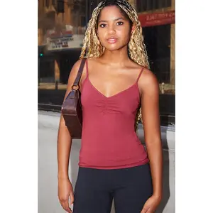 John Galt Women's Burgundy Archie Tank Top