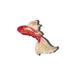 Hand-painted Koi Fish Claw Hair Clip