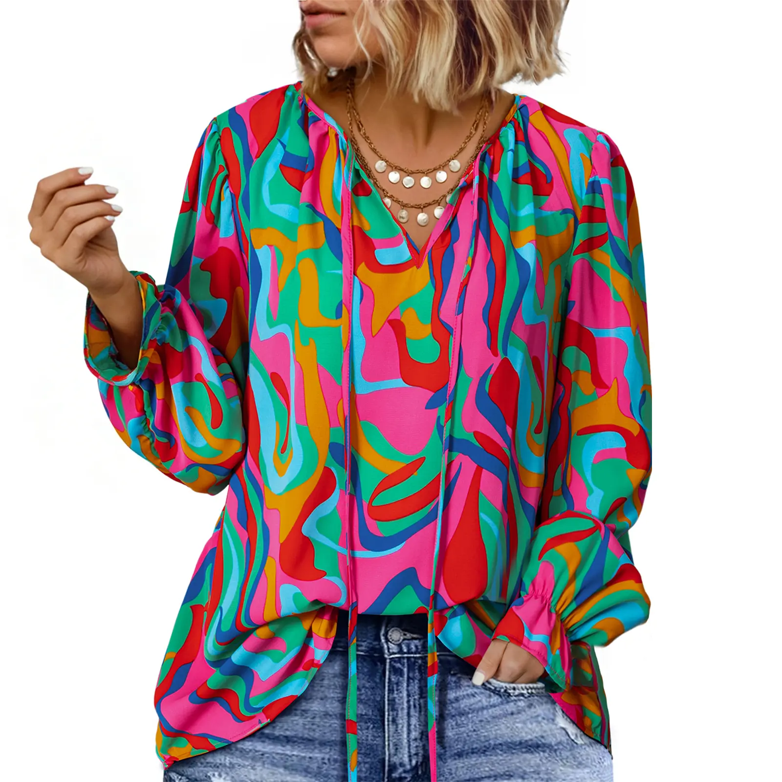 Multicolor Abstract Print