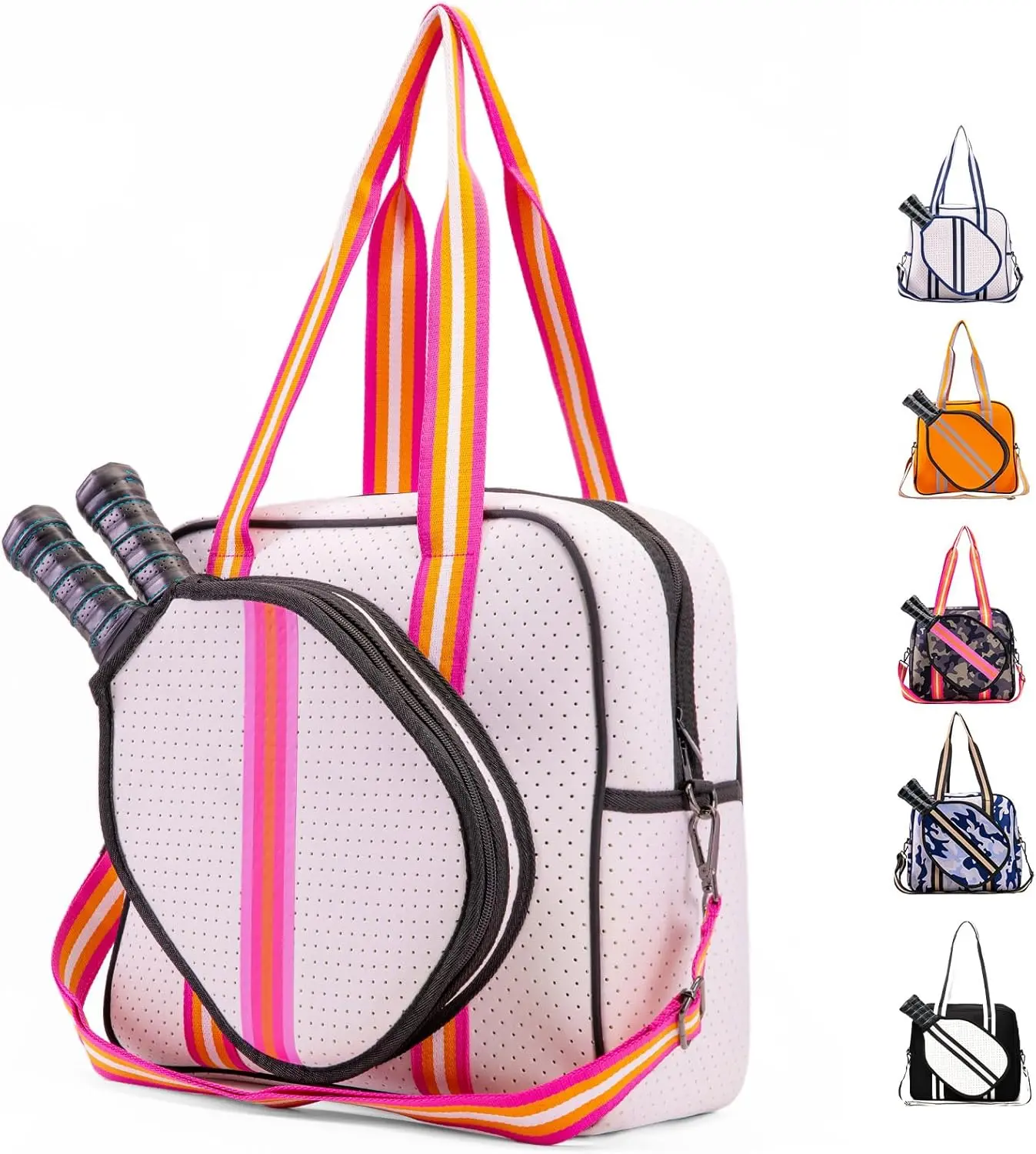 MANUEKLEAR Crossbody Sling PickleballBag Tote, Pickleball Bags for Women and Men, Pickleball Bags for Ladies