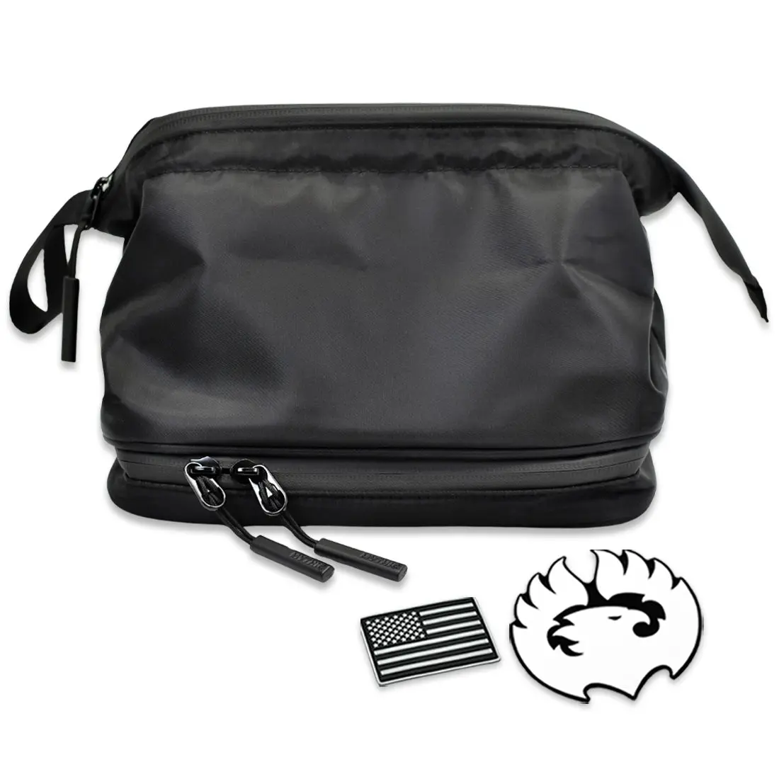 MYTHIC Travel Toiletry Bag - Dopp Kit | BLACK