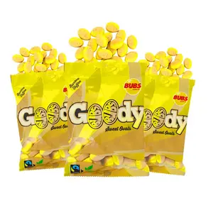 Bubs Swedish Candy - Banana Caramel Ovals, Pack of 3 x 90g Bags, Vegan & Guilt-Free, Swedish Candy Bubs Swedish Candy - Banana Caramel Ovals, Pack of 3 x 90g Bags, Vegan & Guilt-Free, Swedish Candy
