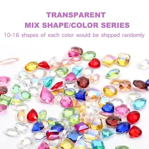 【NO Hole NOT Bead】5 Spoons/Bag Mini Glass Rhinestones Strass Gem Diamonds Mix Set Nailsart Charms DIY Craft Decorations For Jewelry Making Home Decor