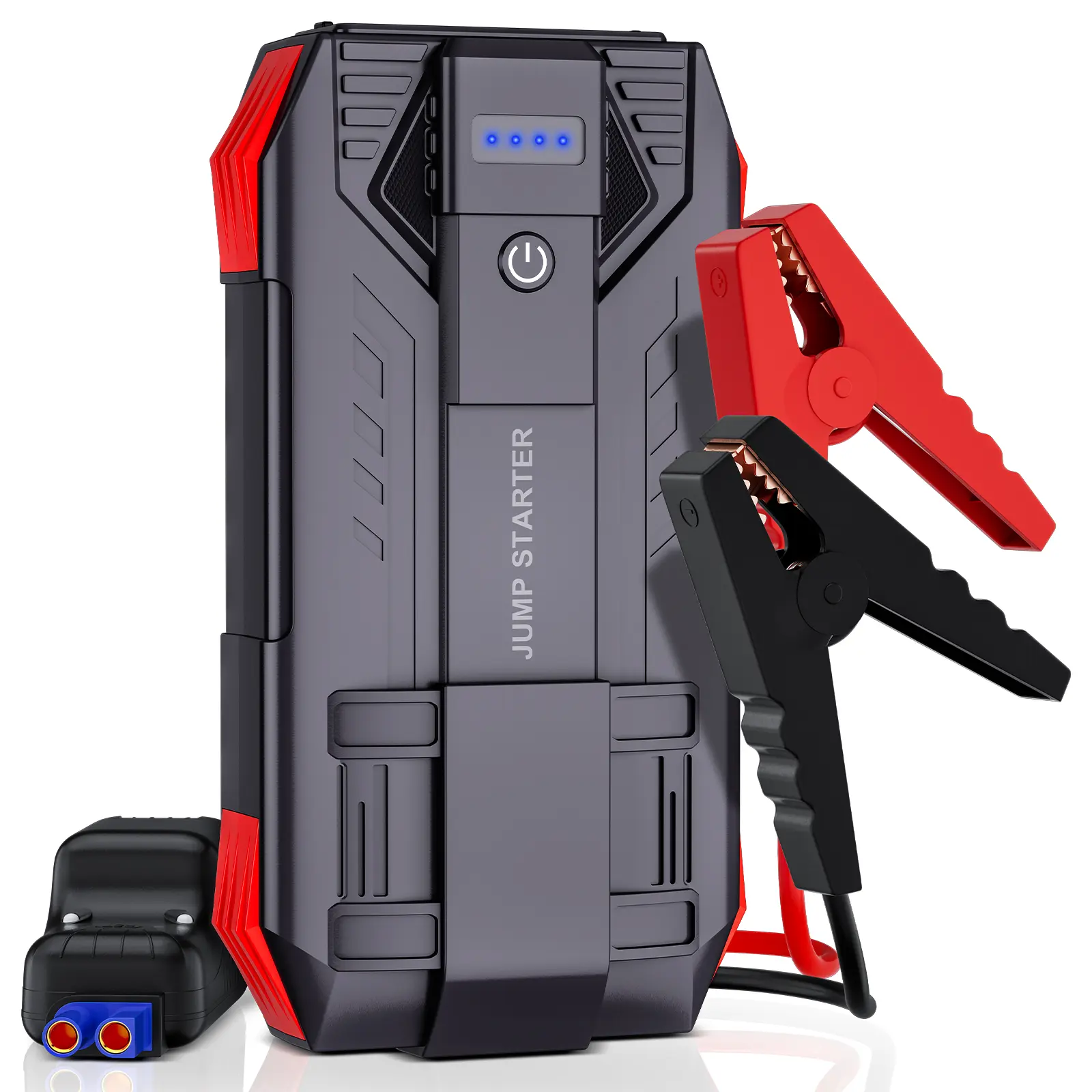 POVASEE 4000A Reusable Car Jump Starter , Powerful 12V Auto Battery Booster(Up to 10L Gas / 8L Diesel), 3 in 1 Emergency Booster with LED Light & Power Bank ,Compatible with Most Cars Trucks