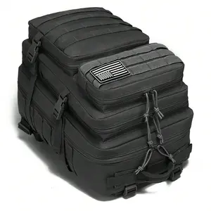 45L large outdoor military tactical backpack, 3-day assault bag, men's and women's sports and leisure, hiking, camping and fishing backpack