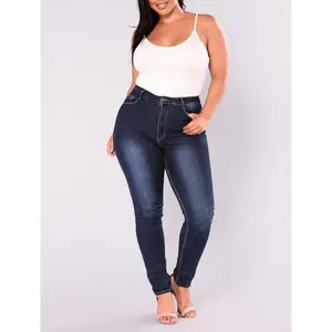 2025 Plus Size Sexy Tight Fashion Stretch Denim Skinny Pants for Women