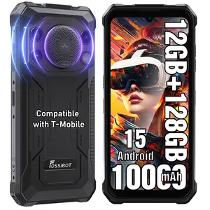 FOSSIBOT F110L Rugged Phone Android 15, 128dB Louder Speaker, 10000mAh Battery Cell Phone Unlocked, 12GB+128GB/2TB Rugged Phone, 6.745" Display Smartphone, 50MP Camera, Dual SIM/OTG/NFC/IP68/IP69K