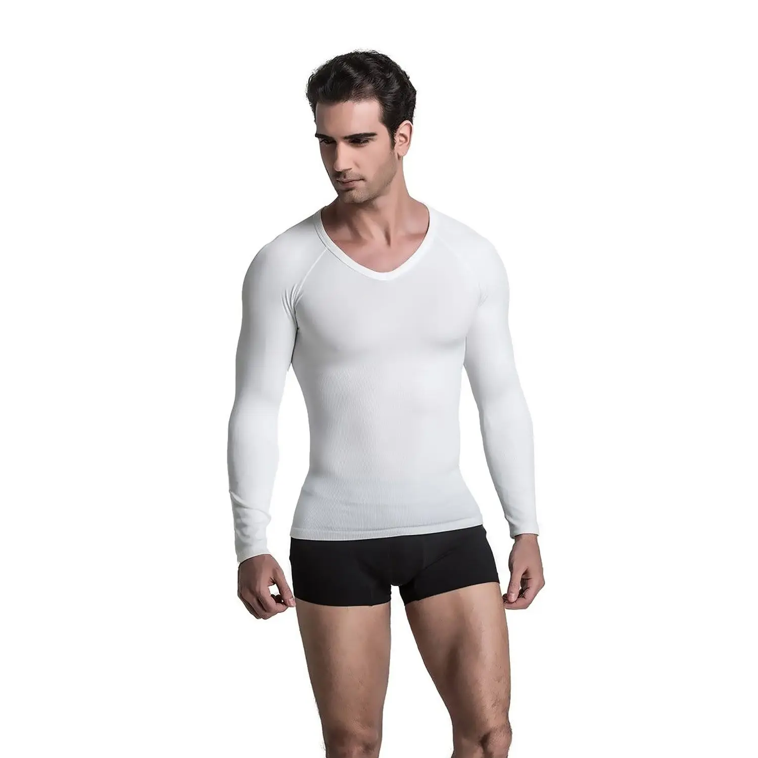 Extreme Fit Men’s Form-Fitting Long-Sleeve Shirt - Compression & Core Support