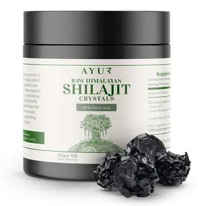 Raw Organic Shilajit Himalayan Crystals | 80% fulvic Acid | 2 Month Supply | 90 Trace Minerals | Trusted Brand Since 1971 Healthcare Natural