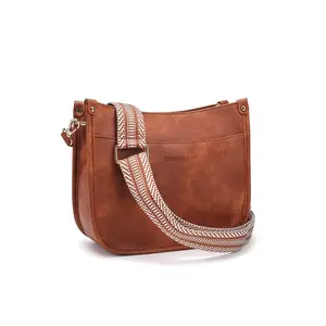 Women's Street Trend Crossbody Bag, Fashionable PU Leather Shoulder Bag with Adjustable Strap, Stylish All-match Crossbody Bag for Daily Life