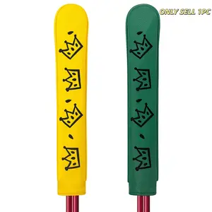 Premium Golf Alignment Stick Cover, Stylish Crown Print Design, Fits Most Alignment Sticks, Padded Lining for Protection, Durable Golf Accessory