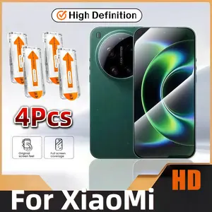 4-Pack Xiaomi 17/17pro/17 Pro Max/17 Ultra Screen Protector, Ultrasound Fingerprint Unlock, Bubble-Free, 9h Hardness, Easy Install, Scratch-Resistant