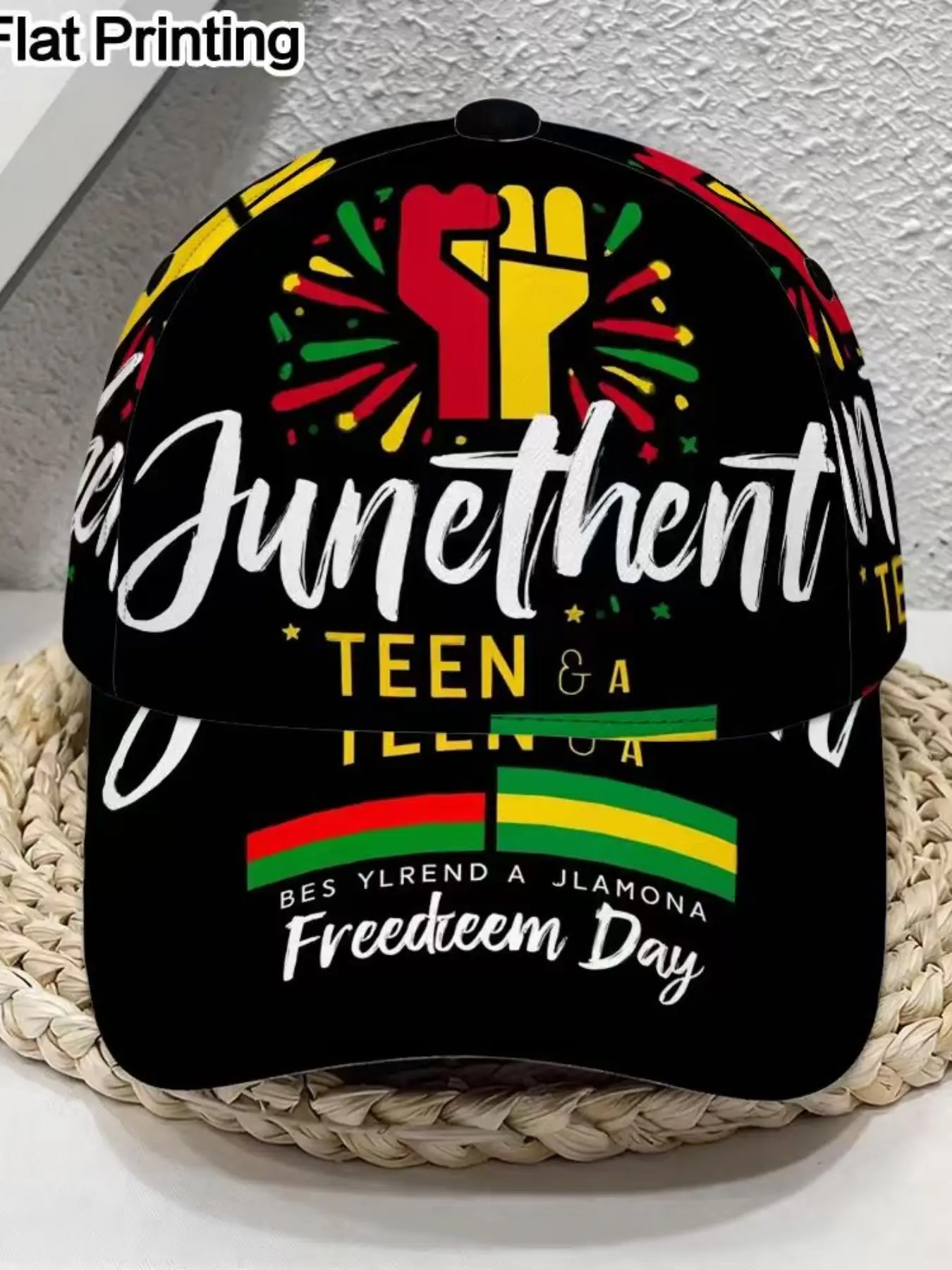 Juneteenth Baseball Hat, Commemorative Hat, History 3D Print Adjustable Cap, Freedom Day Sun Hat, Unisex Outdoor Hat, All Seasons Casual Style