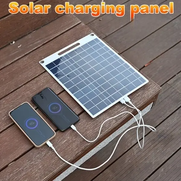 Haven-Portable Rechargeable Solar Panel with USB Output Port - Compact, Lightweight Outdoor Solar Panel for Travelers, Hiking/Light Outdoor Use, Powers Mobile Phones, Flashlights, Small Digital Power Devices