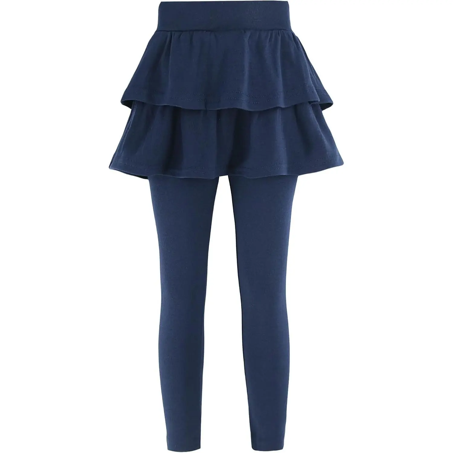 Girl Leggings with Ruffle Skirt Pants Cotton Elastic Warm Trousers Kids for 3-8 Years