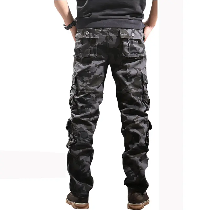 Eight pocket black camouflage