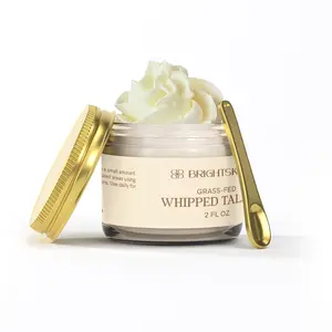 Brightskinly Whipped Tallow Balm - 100% Grass-Fed Tallow & Vanilla Bean - Ultra-Hydrating, Soothing, Pure Skincare - 2 fl oz