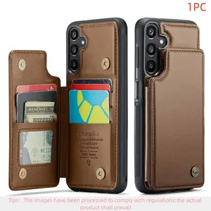 For Samsung Galaxy A15/a16 5g/a17/a36/a56 Case, Card Holder Design, Rfid Protection & Stand Function, Durable Magnetic Cover