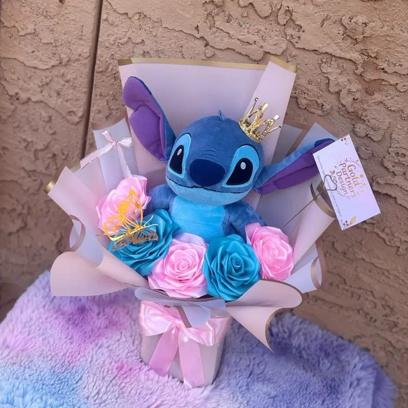 Rosas Eternas con peluche personalizados