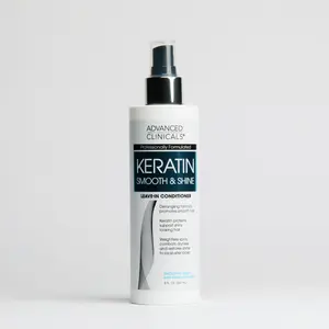 Advanced Clinicals Keratin Leave-In Conditioner – Smooth, Strengthen & Detangles Shiny Hair