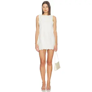 Show Me Your Mumu Ciao Mini Dress in White Eyelet Embroidery White Eyelet Embroirdery