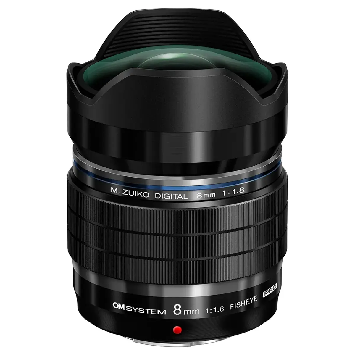 OM SYSTEM M.Zuiko Digital ED 8mm f/1.8 Fisheye Pro Lens for Micro Four Thirds, Black